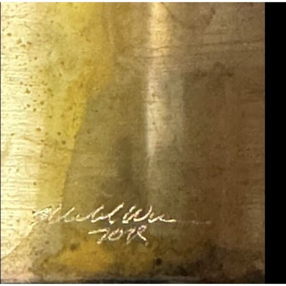 Vintage Bangle Cuff With Embedded Gemstones - Handcrafted & Signed By Michael Wu - Picture 5 of 7